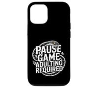 Custodia per iPhone 12/12 Pro Pause Game Adulting Required Le lotte dei giocatori -