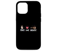 Custodia per iPhone 12/12 Pro Peace Love Ukulele Musicisti Divertenti Ukulele Per Un Uke Giocatore