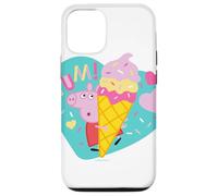 Custodia per iPhone 12/12 Pro Peppa Pig Yum Ice Cream