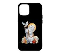 Custodia per iPhone 12/12 Pro Persian Cat Coquette Cristiano Cuore Crocifisso Colomba