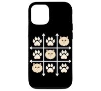 Custodia per iPhone 12/12 Pro Persian Cat Paws Grid Game