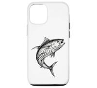Custodia per iPhone 12/12 Pro Pescatore di pesce di tonno pinna gialla vintage pescatore