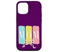 Custodia per iPhone 12/12 Pro Pickleball Mom Coquette Bow Paddle Ball Festa della mamma