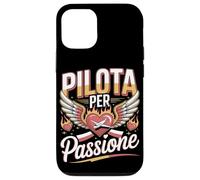 Custodia per iPhone 12/12 Pro Pilota Per Passione Cuore Aereo Ali Fuoco