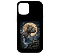 Custodia per iPhone 12/12 Pro Pitbull con Luna - cani