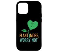 Custodia per iPhone 12/12 Pro Plant More Worry Not Pocket Design, abbigliamento grafico da giardiniere