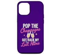 Custodia per iPhone 12/12 Pro Pop The Champagne ha ripreso il mio cognome Divorzio Celebrazione