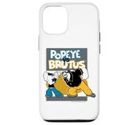 Custodia per iPhone 12/12 Pro Popeye il marinaio uomo vs bruto bluto retrò fumetto