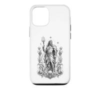 Custodia per iPhone 12/12 Pro Poseidone Sea Dio Onde Oceano Mitologia Greca Opera d'arte
