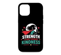 Custodia per iPhone 12/12 Pro Positive Quote woman Strength Flows Through Kindness