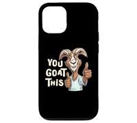 Custodia per iPhone 12/12 Pro Positivo Inspirational Motivational You Goat This Funny Pun