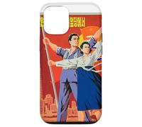 Custodia per iPhone 12/12 Pro Poster di propaganda della Corea del Nord, divertente
