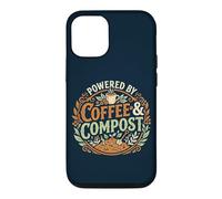 Custodia per iPhone 12/12 Pro Powered By Coffee & Compost Funny Gardener
