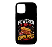 Custodia per iPhone 12/12 Pro Powered By Funny Corn Dogs Saying Humor Joke Gag