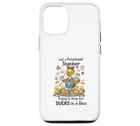 Custodia per iPhone 12/12 Pro Preschool Teacher Funny Classroom Humor Pre-K Teacher Gift