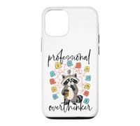 Custodia per iPhone 12/12 Pro Professionista Overthinker Raccoon Coffee Lover