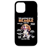 Custodia per iPhone 12/12 Pro Proprietario del cane Beagle T Anatomia del Beagle che