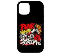 Custodia per iPhone 12/12 Pro Punk contro il sistema - Protesta ribelle del punk rock