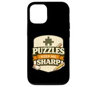 Custodia per iPhone 12/12 Pro Puzzle Keep Me Sharp Thinking Mindset Brain Game
