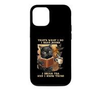 Custodia per iPhone 12/12 Pro Questo è quello che faccio leggo Libro Bevo tè e so cose