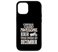 Custodia per iPhone 12/12 Pro Questo fantastico motociclista è nato a dicembre regalo di compleanno