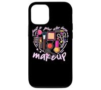 Custodia per iPhone 12/12 Pro Ragazza MUA Make Up Addict Bellezza per ciglia Trucco