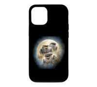 Custodia per iPhone 12/12 Pro Ragni saltatori Gold Moon Kawaii Chibi Ragni aerografo