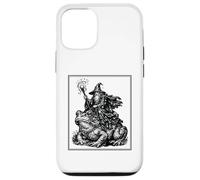 Custodia per iPhone 12/12 Pro Rana toro a cavallo del mago vintage