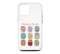 Custodia per iPhone 12/12 Pro Reading is My Jam Bookworm Generi letterari Vasetti