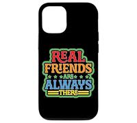 Custodia per iPhone 12/12 Pro Real Friends Are Always There Lealtà di connessione -