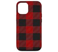 Custodia per iPhone 12/12 Pro Red Buffalo Design Christmas Decor Plaid Pattern