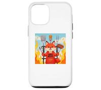 Custodia per iPhone 12/12 Pro Red Fox Cooking Grill BBQ Funny Gift Red Fox