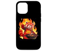 Custodia per iPhone 12/12 Pro Red panda Cooking Grill BBQ Funny Gift Red panda