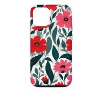 Custodia per iPhone 12/12 Pro Red Poppy Botanical Bold Flowers Floreale