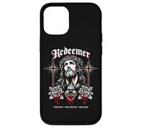 Custodia per iPhone 12/12 Pro Redentore Gesù Croce Gotica Rose Sacro Cuore Giovanni 14:6