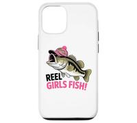 Custodia per iPhone 12/12 Pro Reel Girls Fish Funny Cute Pesca Pesca Da Donna