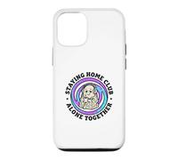 Custodia per iPhone 12/12 Pro Regalo da caffè retrò Ghost Staying Home Club Alone Together