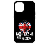 Custodia per iPhone 12/12 Pro Regina Elisabetta II Dio salvi la regina Punk Memoriam Love