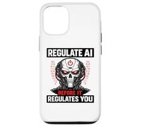 Custodia per iPhone 12/12 Pro Regola l'IA prima che regoli il tuo teschio robot