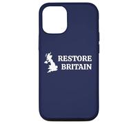 Custodia per iPhone 12/12 Pro Restore Britain - UK Patriot Conservative Graphic (Navy)