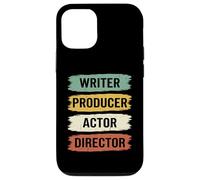 Custodia per iPhone 12/12 Pro Retro Filmmaker Producer Writer Actor and Movie Director