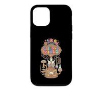 Custodia per iPhone 12/12 Pro Retro Groovy Science Vibes Lab Flasks STEM Geek
