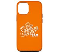 Custodia per iPhone 12/12 Pro Retro LET'S GO ORANGE TEAM Varsity War Game Day Spirit Week