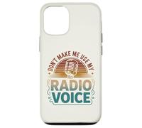 Custodia per iPhone 12/12 Pro Retro Non farmi usare la mia voce radiofonica Retro