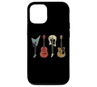 Custodia per iPhone 12/12 Pro Retro Vintage Guitar Collection Per Chitarrista Musicista Musica