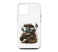 Custodia per iPhone 12/12 Pro Ride At Dawn Golf Cart Monster Cartoon Funny Golf Regali