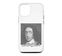 Custodia per iPhone 12/12 Pro Ritratto di Baruch Spinoza formato da linee