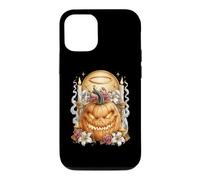 Custodia per iPhone 12/12 Pro Rose religiose cristiane di Halloween Jack O Lantern Coquette