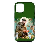 Custodia per iPhone 12/12 Pro San Francesco d'Assisi Patrono degli Animali Foresta Cattolica