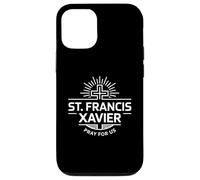 Custodia per iPhone 12/12 Pro San Francesco Saverio prega per noi devozione cattolica